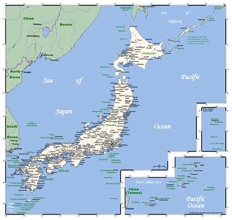 map of japan and cities|Japan map .